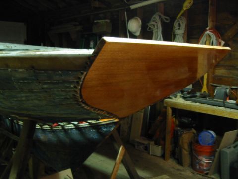 Herreshoff 12 1/2 with new transom in boat